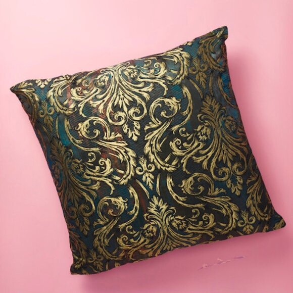 Caldeira Damask Jacquard Baroque Pillow - Picture 2 of 3